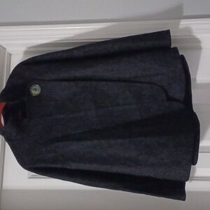 Black LIPSTICK Black Poncho